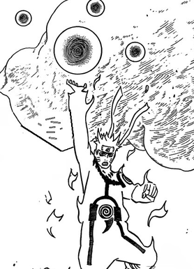 Naruto Anime Desenho Kurama Cartoon, naruto, rosto, lápis png